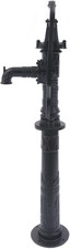 Vintage Cast Iron Garden Pond Water Pump - 19ft Suction, 67x15.8x69cm picture