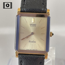 Seiko Exceline 1220-5090 [US Stock] Vintage 1984 Tank Quartz Womens Watch N.Mint picture