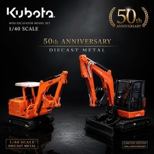 Kubota 1/40 50th KH-1 KX060-5 Set Excavator Japan diecast model anniversary picture
