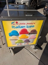 Little Jimmy's Italian Ice Commercial Push Cart w/ Umbrella Local Pickup picture