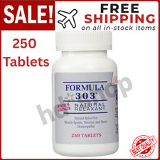 Dee Cee Labs Formula 303 Maximum Strength All-Natural Relaxant Tablet 250 Tablet picture