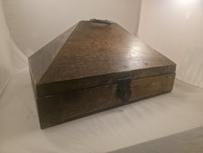 Antique Wooden Nettoor Petti Box – Vintage Indian Dowry Jewelry Chest picture