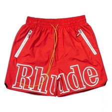 Men's Rhude Casual Basketball Shorts – Breathable Fabric Casual Shorts picture