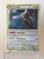NOCTOWL 8/123 LP HeartGold & SoulSilver Holo Rare Pokemon DOUBLE SWIRL picture