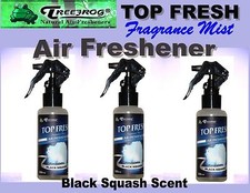 3 Btl spray Treefrog TOP FRESH Fragrance Mist Air Freshener-Black Squash Scent picture