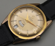 TRESSA Felsa 4008 Day date 25 Jewels Automatic 34mm Gold plated - Men's watch picture