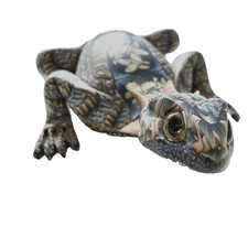 Lovely Vintage Toad Lizard Frog Figurine Sculpture Signed Artist Anderson Y2K picture