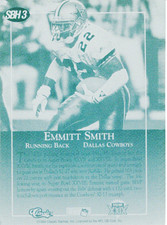 Classic Games 1994 Classic NFL Emmitt Smith Cowboys SBH 3 printing plate 1/1 picture