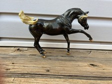Breyer Traditional Custom on the Ashquar mold. Fantasy Gold and Black , Glossy. picture