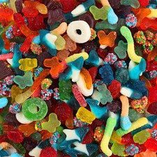 Ultimate Sweet & Sour Candy Salad Gummy Mix -Bears, Worms, Rings, Sharks & More  picture