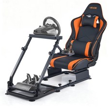 VEVOR Racing Simulator Cockpit Wheel Stand Fit Logitech Thrustmaster CSR Pedals picture