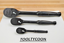 Snap-on Tools NEW 3pc Mix Drive Industrial Finish Fixed Head Ratchet Set RATG80 picture