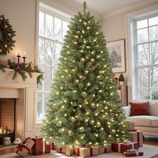Home Decorators 7 ft Pre-Lit Grand Duchess Twinkling Balsam Fir LED Tree T27 picture