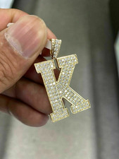 1.20Ct Round Moissanite Initial Letter 