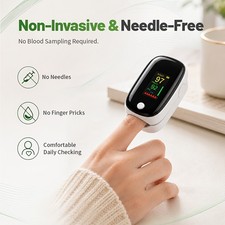 2-In-1 Fingertip Blood Glucose And Oxygen Monitor Spo2 Glucose Meter Pulse Rate picture