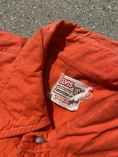 Vintage 50s Levi's Pearl Snap Shirt M Western Short Horn Chainstitched Rodeo  picture