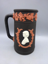 Commemorative Tricolor Wedgwood Pitcher - Charles & Diana 1981 - Black Basalt picture