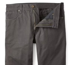Filson Flannel Lined Dry Tin Pants Workwear Raven Gray Black Mens 38x34 NWT picture