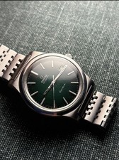 Omega Geneve Automatic Date Green Dial Mens Wrist Watch cal.1012 ref.1660168 picture