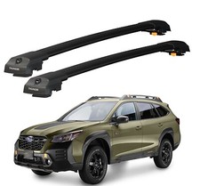 Roof Racks Cross Bars For Subaru Outback 2024-2026 Lockable Black aluminum picture