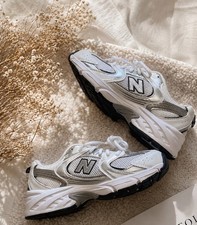 SALE- New. Balance Lifestyle 530 White & Natural Indigo Shoes-Color White / Blue picture