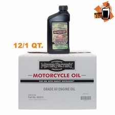 12/1 Quarts Motorcycle Oil Engine Lubricant SAE 60 Fit For Harley V-Twin USA picture