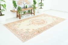 Turkish Area Rug 5x8 Hand-Knotted Vintage Rug Tribal Oriental Area Carpet,106 picture