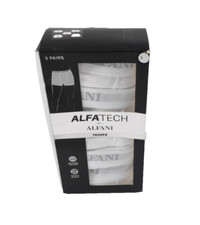 Alfani Mens Underwear Boxer Trunk Brief New L(35- 37) White Pack Of 5 Tagless picture