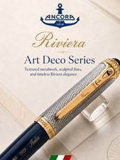 Ancora Riviera Limited Edition Pen set of 3 Leather Ancora Notebooks A4 A5 A6 picture