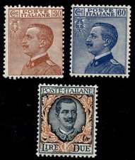 Italy 1922-1923 Victor Emmanuel III Definitive Postage Stamps Mint LH picture