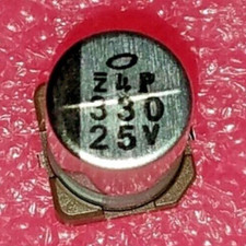 SMD Capacitors 330uF 25V  Nichicon UR 25V 330uF 10x10mm 21 pcs.  picture