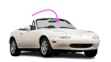 Fits: 1990-1995 Mazda Miata 2 Door Convertible Front Windshield Glass picture