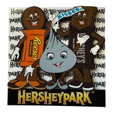 Hersheypark Reeses Kiss Bar Chocolate Characters Souvenir Refrigerator Magnet picture