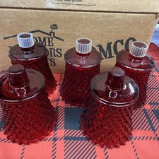 Home Interior Ruby Red Glass Candle Holders (9) picture