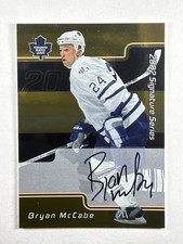 Bryan McCabe 2002-03 In the Game Be A Player Auto Buybacks 146 Gold picture