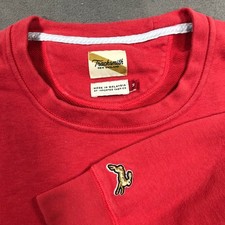 Tracksmith New England Red Crewneck Sweatshirt Hare Logo Pullover Womens Medium picture