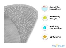 Sun2Solar 1600 Series Clear Rectangle Swimming Pool Solar Covers - (Choose Size) picture