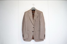 BNWT Tom Ford Men’s Herringbone Wool Silk Blazer Brown Size 46R IT picture