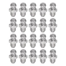 20Pcs 304 Stainless Steel Straight Hydraulic Grease Fitting M6 x 1mm Thread picture