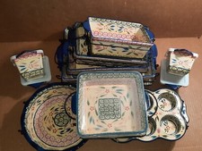 Bakeware Temp-tations by Tara Old World Confetti Blue Assorted picture