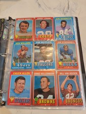 Topps 1971 football cards 84 total most  vg + condition, HOFers,Commons picture