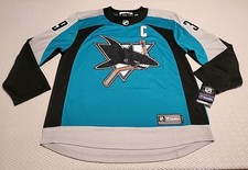 Fanatics Breakaway Logan Couture San Jose Sharks Teal Jersey Mens XL NWT picture