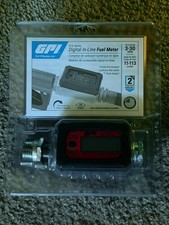 NEW GPI 01A Series Digital In-Line Fuel Meter 3-30GPM 01A31GM Electronic picture