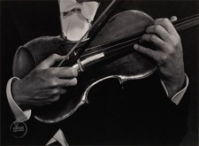 VTG Yousuf Karsh Print Jascha Heifetz Hands Engraving Portrait 1950 Mat 12x15 picture
