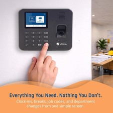 uAttend RE2000 Biometric Fingerprint PIN Wi-Fi Cloud Employee Time Clock System picture