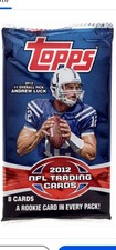 Topps 2012 NFL Football Trading Cards Sealed Pack 8 Cards Andrew Luck Rookie picture