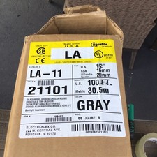 Liquatite LA-11 1/2in x 100ft Liquid-Tight Flexible Metal Conduit Gray 21101 picture