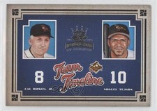2005 Donruss Diamond Kings Team Timeline Cal Ripken Jr Miguel Tejada HOF qp4 picture