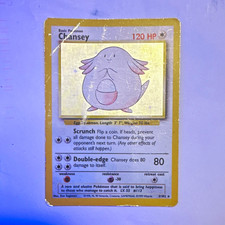 Pokemon TCG Chansey 003/102 Base Set Holo Rare 120 HP English 1999 picture
