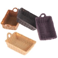 4PC 1:12 Scale  Pocket Storage Basket Model Resin Decorate picture